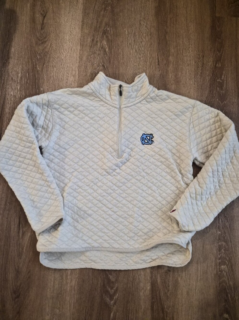 University of North Carolina League Quilted 1/4 Zip Sweater UNC